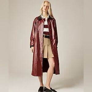 J.Crew Shiny long Barn Jacket